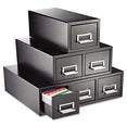 MMF, MMF263F3516SBLA, Card File Drawers, 1 Each, Black 3x5 Holds 1500 Cards NEW