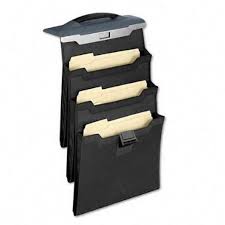 Fellowes Partition Additions 7500901 Portable Triple Pocket (Slate Gray)