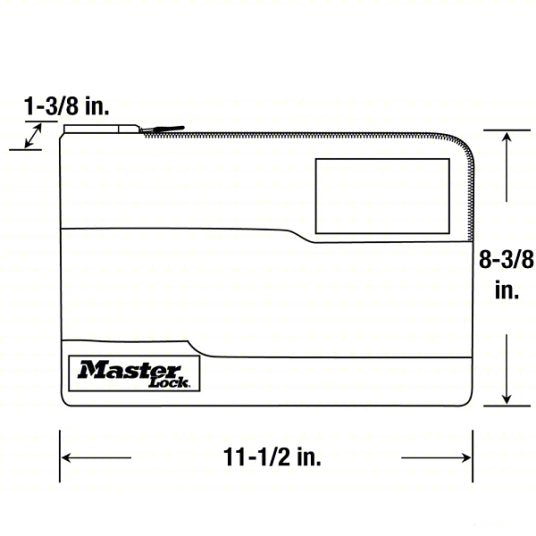 Master Lock 7120D Water-Resistant Locking Storage Bag