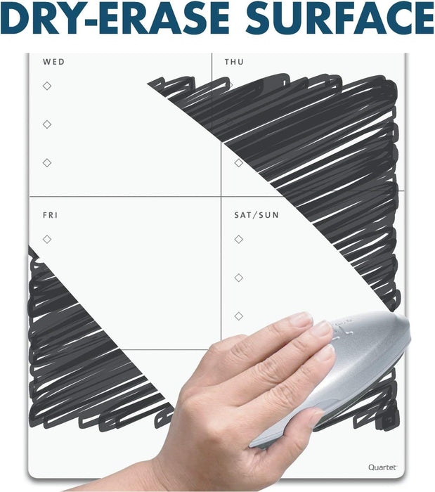 Quartet Magnetic Weekly Planner Dry Erase Board, 11" x 17", Frameless (63540)