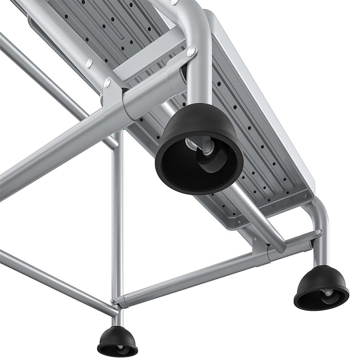 Cosco 3-Step Rolling Step Ladder, Grey NEW