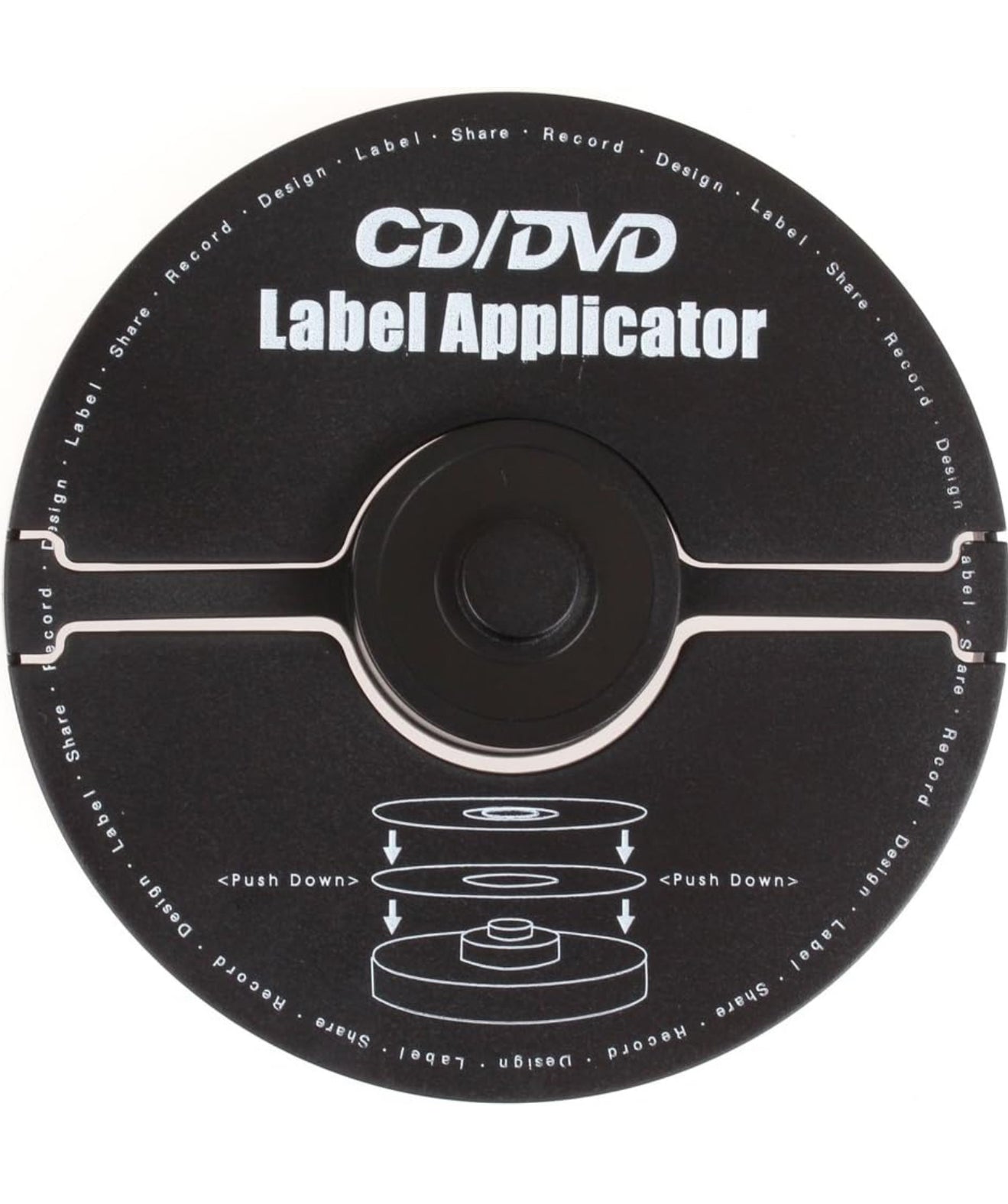 Merax B00NY4YA2I EZ Label: CD/DVD Label Applicator (40mm Hole, CD/DVD ...