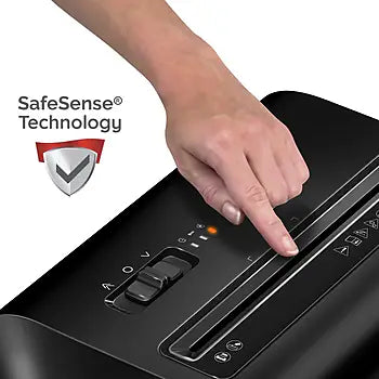 Fellowes Powershred LX65 10-Sheet Cross-Cut Paper Shredder with SafeSense Technology