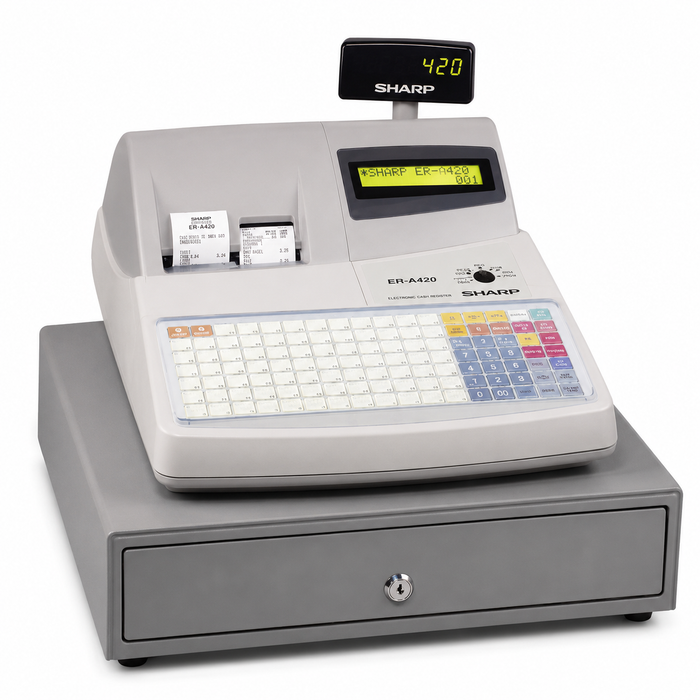 Sharp ER-A420 Electronic Cash Register – Brand New | Rare Discontinued Model | Only 1 Left