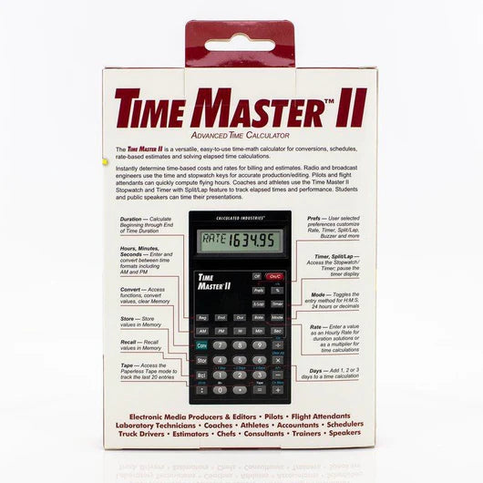 Calculated Industries 9130 Timemaster II Time Calculator NEW  **Super Rare!