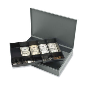 Sparco All-Steel Locking Cash Box with Tray, 5 Bill - 5 Coin — Pop Pop ...