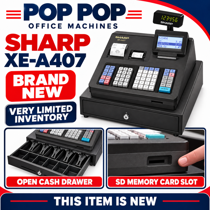 Sharp HO XE-A407 Cash Register – Brand New