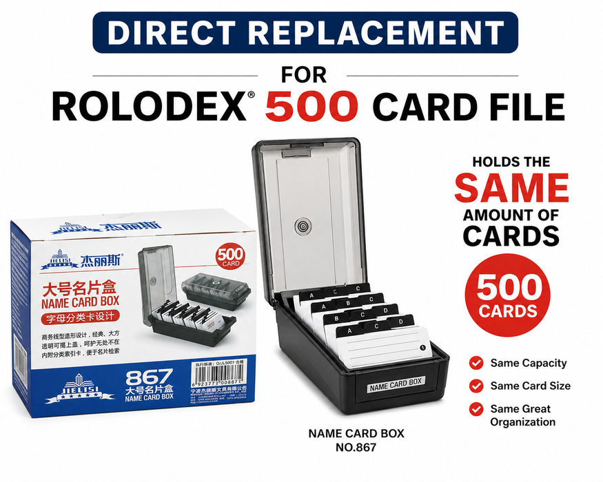 Eagle Rolodex-Style 500-Card File