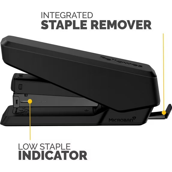 Fellowes LX840 Easy-Press Stapler with Microban Technology