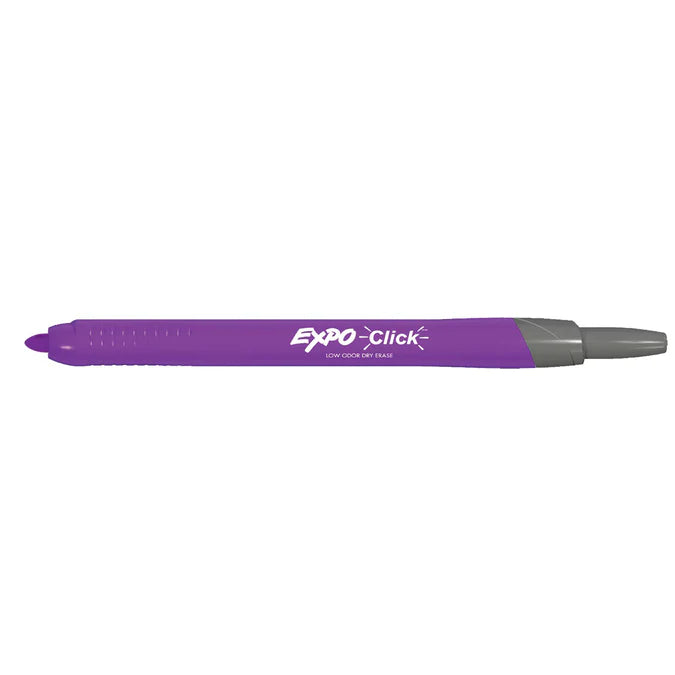 Expo Click Retractable Dry Erase Marker Purple Fine 12 count