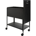 Lorell Standard Lock Mobile File in black on casters