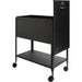 Lorell Standard Lock Mobile File in black on casters
