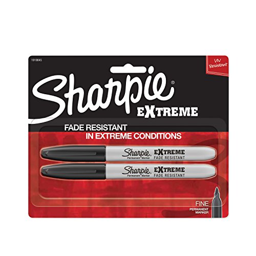 Sharpie Extreme Permanent Markers, 2-Pack, Black (1919845) — Pop Pop ...